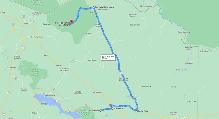 How do I reach Caño Negro Refuge