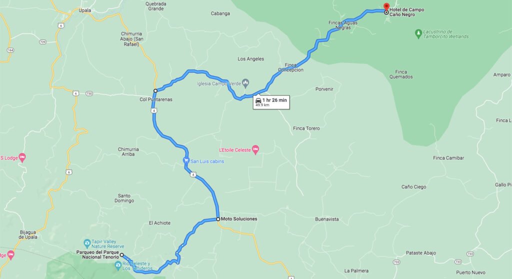 caño negro location